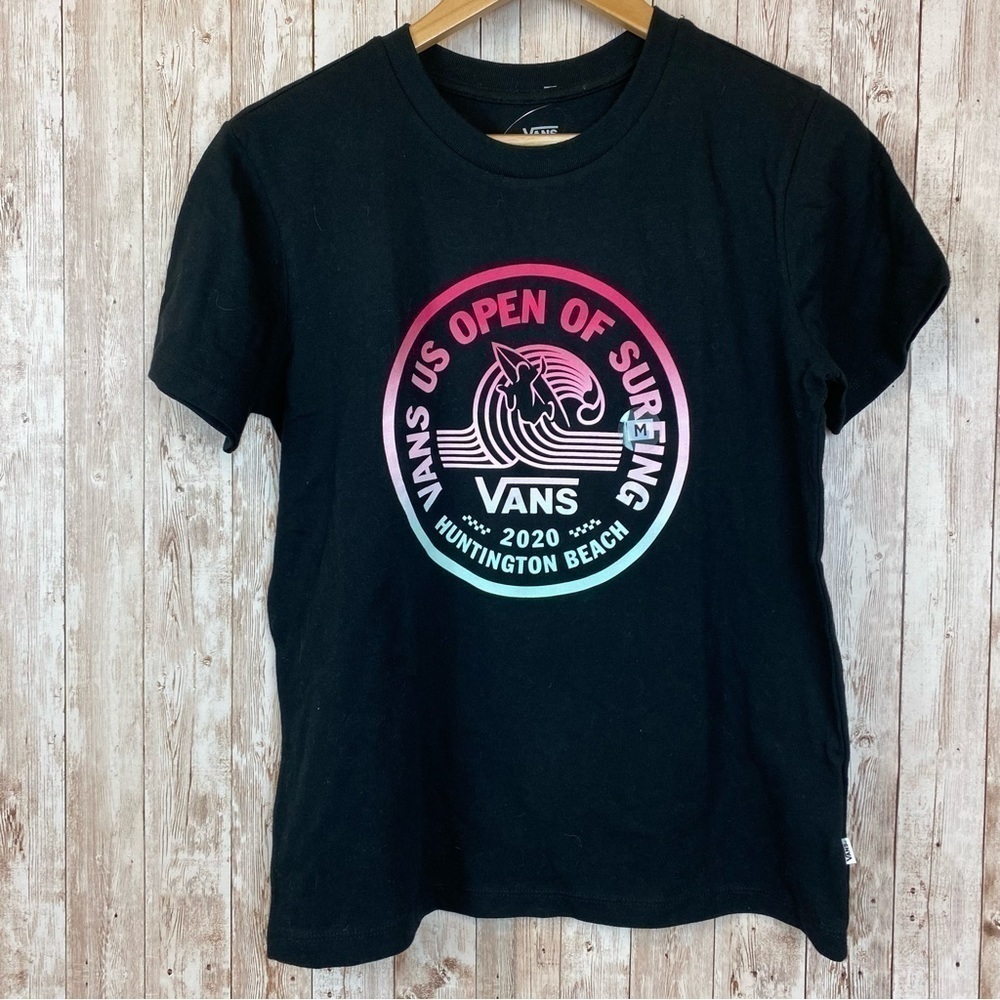 Vans 2020 US Open of Surfing Short Sleeve Tee Size Medium Women